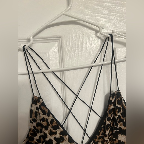Short Cheetah print dress size 3XL - Picture 3 of 4
